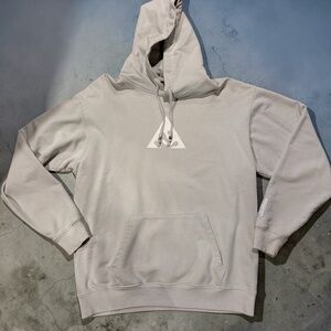 Wasted Co Light Gray Unisex Hoodie Triangle Logo XL